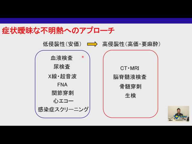 ジェネラリストへの道　実践！臨床総合セミナー【内科編】トピック 5 よく遭遇する臨床症状を理解し鑑別を立てる④ 発熱 vol.04