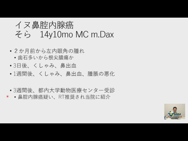 放射線腫瘍科 吉川陽人先生による特別セミナー 「獣医放射線治療の最前線：放射線治療の適応疾患を知っておこう」 前編「頭頚部編」 vol.07